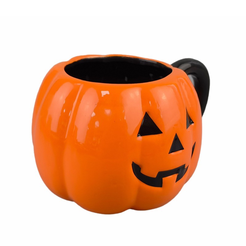 Taza de Halloween cuidadosamente seleccionada Taza de café con forma de bebé de calabaza Festival de fantasmas Taza de dibujos animados creativa con forma 3D