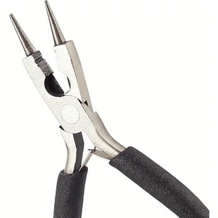 Cross-border black jewelry pliers round nose pliers multi-function wire cutting pliers diy jewelry making wire winding hand tool