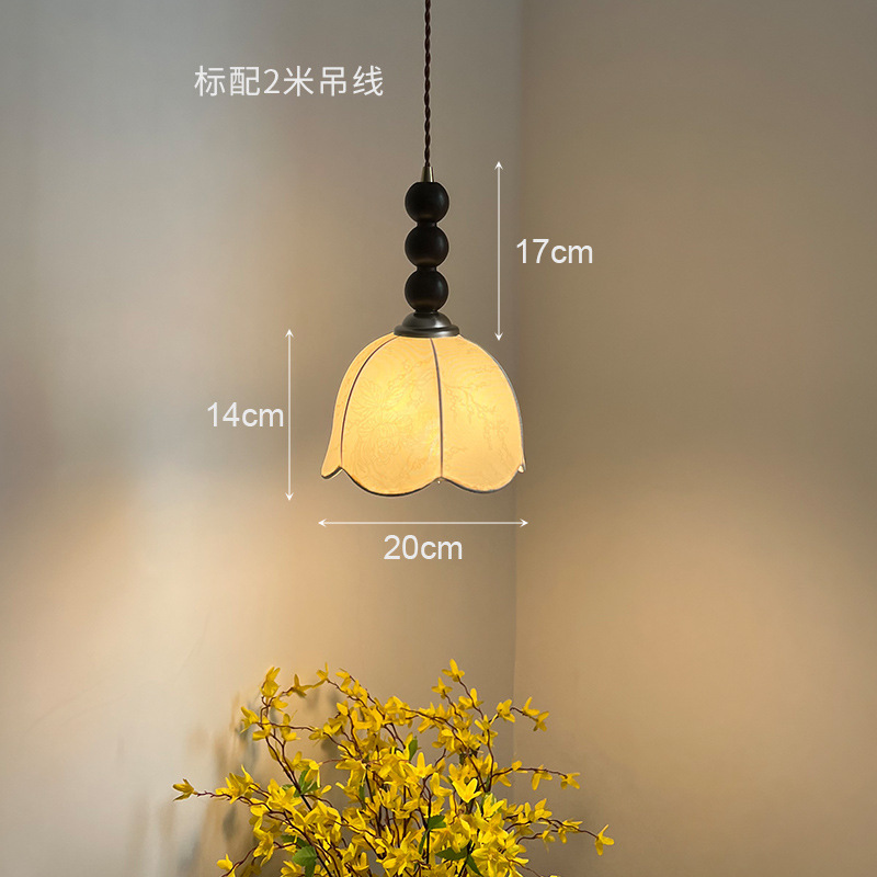 南洋风中古小吊灯美式复古卧室床头吊灯走廊过道餐厅吧台吊线灯|undefined