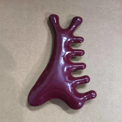 頭の脱毛、頭皮療法、経絡のスクラビングと浚渫、顔と目の白檀の櫛用の多機能頭皮マッサージコーム