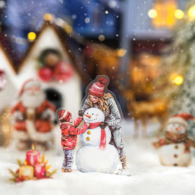 Красивый день ландшафтные наклейки Celebrate Christmas Together Серия Creative Materials Children's Handbook DIY сцена коллаж