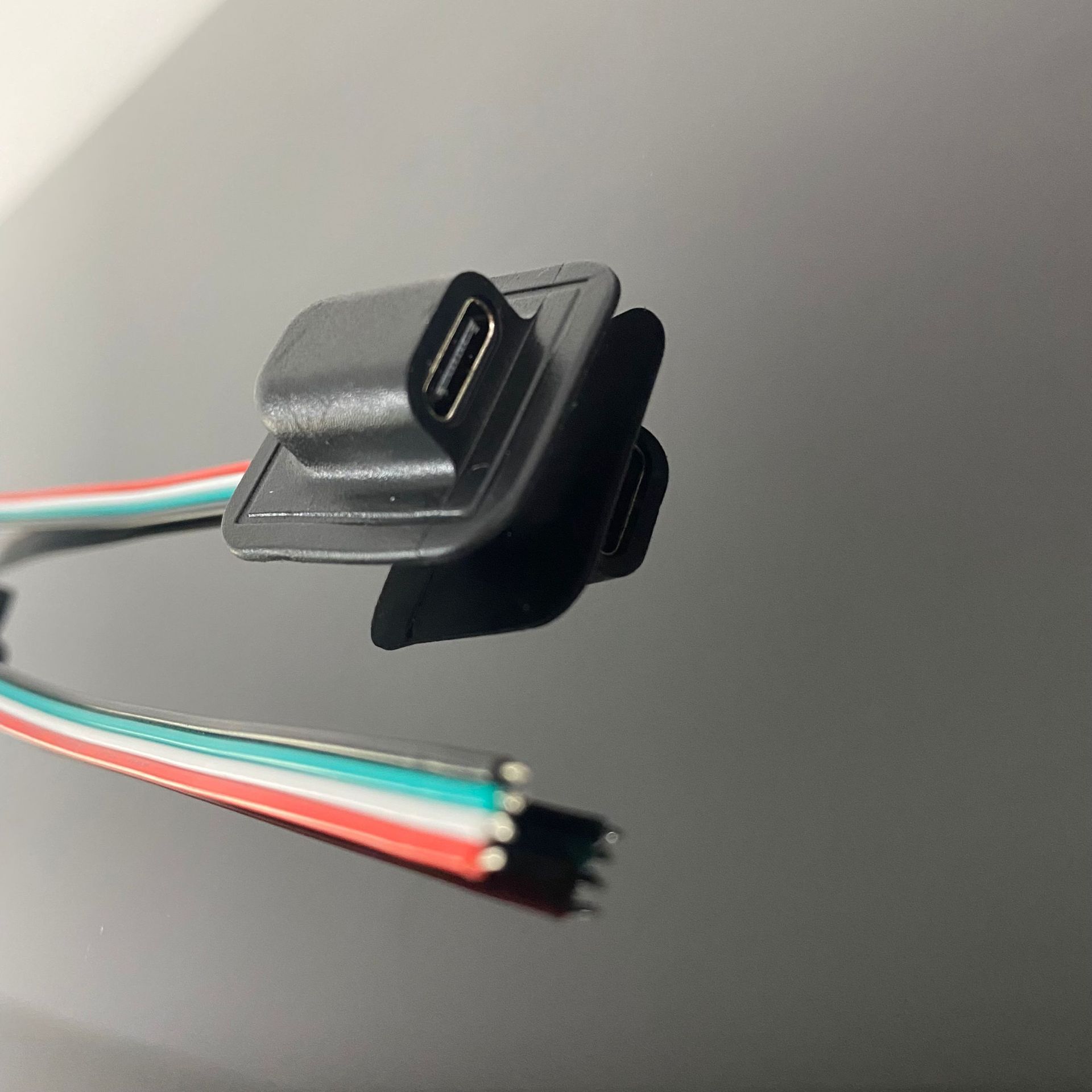 熱銷直供車縫type-c母座線四芯線充電轉接線 type 母座雙併線批發