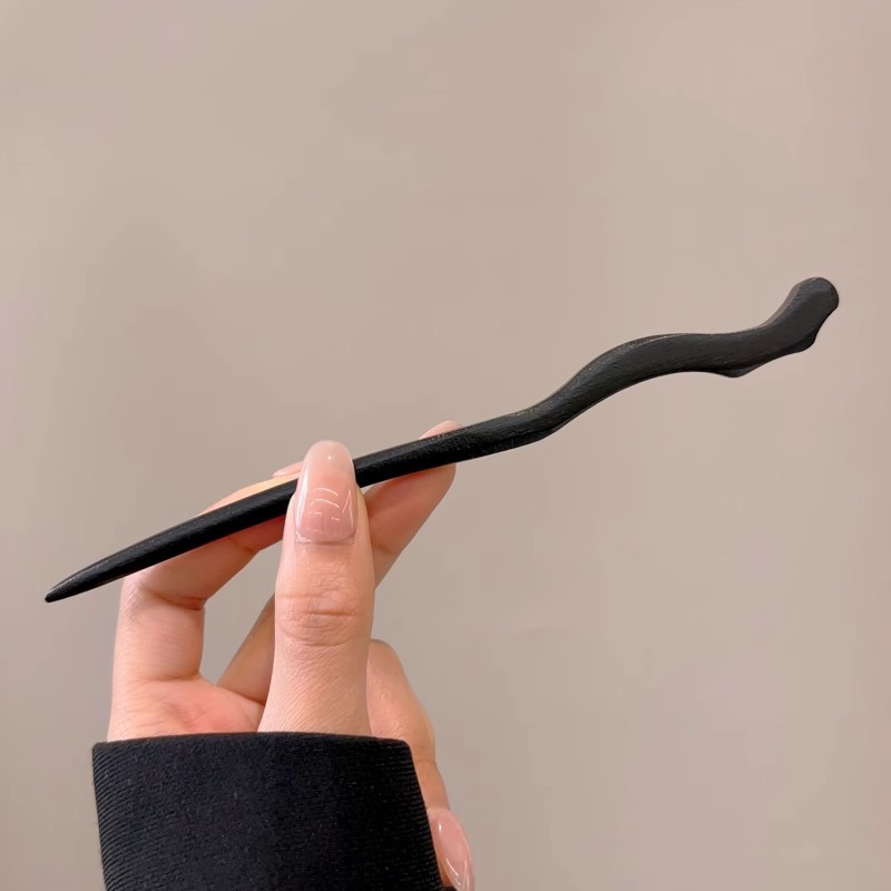 Nuevo estilo chino de alta sensibilidad pinzas de cabello estilo antiguo Liusu Bu Shake ropa antigua de ropa de estilo chino pinzas de cabello bandeja de cabello pinzas de cabello de madera pinzas de cabello