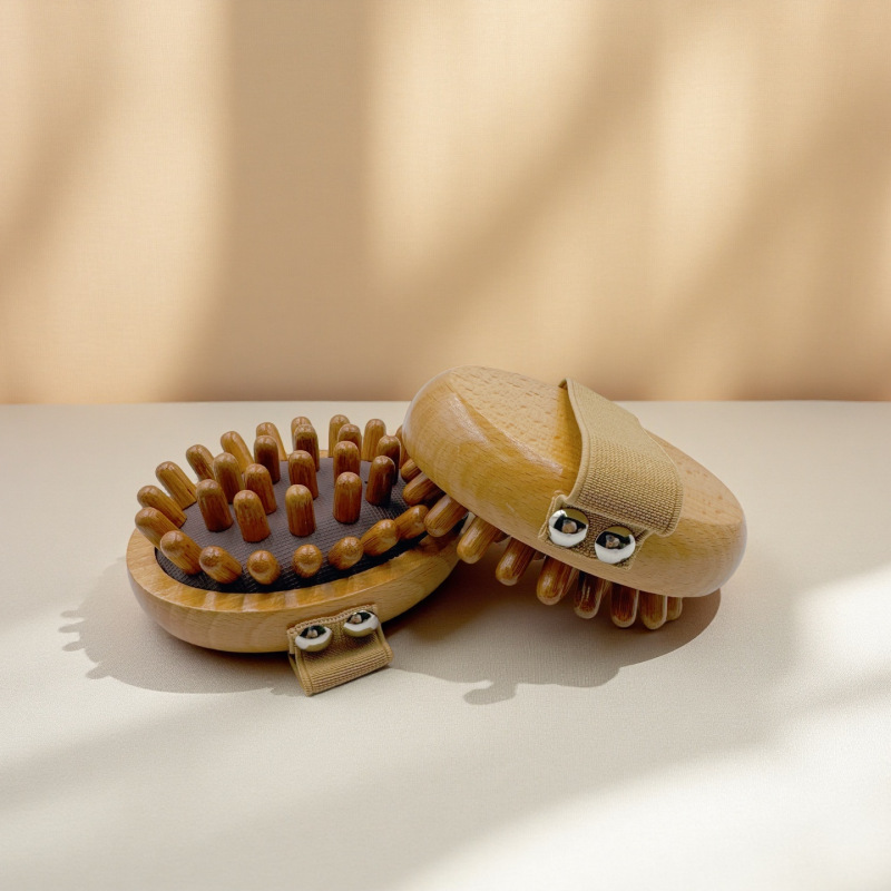 Punto transfronterizo al por mayor elíptico calmante para airbag cepillo para cojín de aire cepillo para masajear todo el cuerpo a través de los meridianos cepillo de masaje