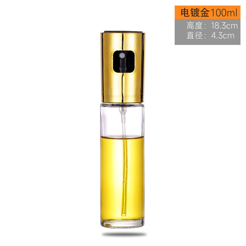 メーカー卸売オイルボトルプッシュ噴霧ガラスオイルボトルキッチン家庭用バーベキューステンレス製オイルボトル|undefined