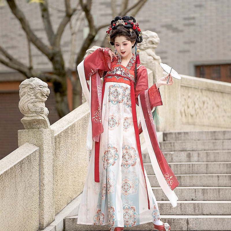 Hanfu Women's 2025 New Style Qi Chest Skirt Women's Adult Chinese Style Tang Embroidery Summer and Autumn Original Daily Full Set