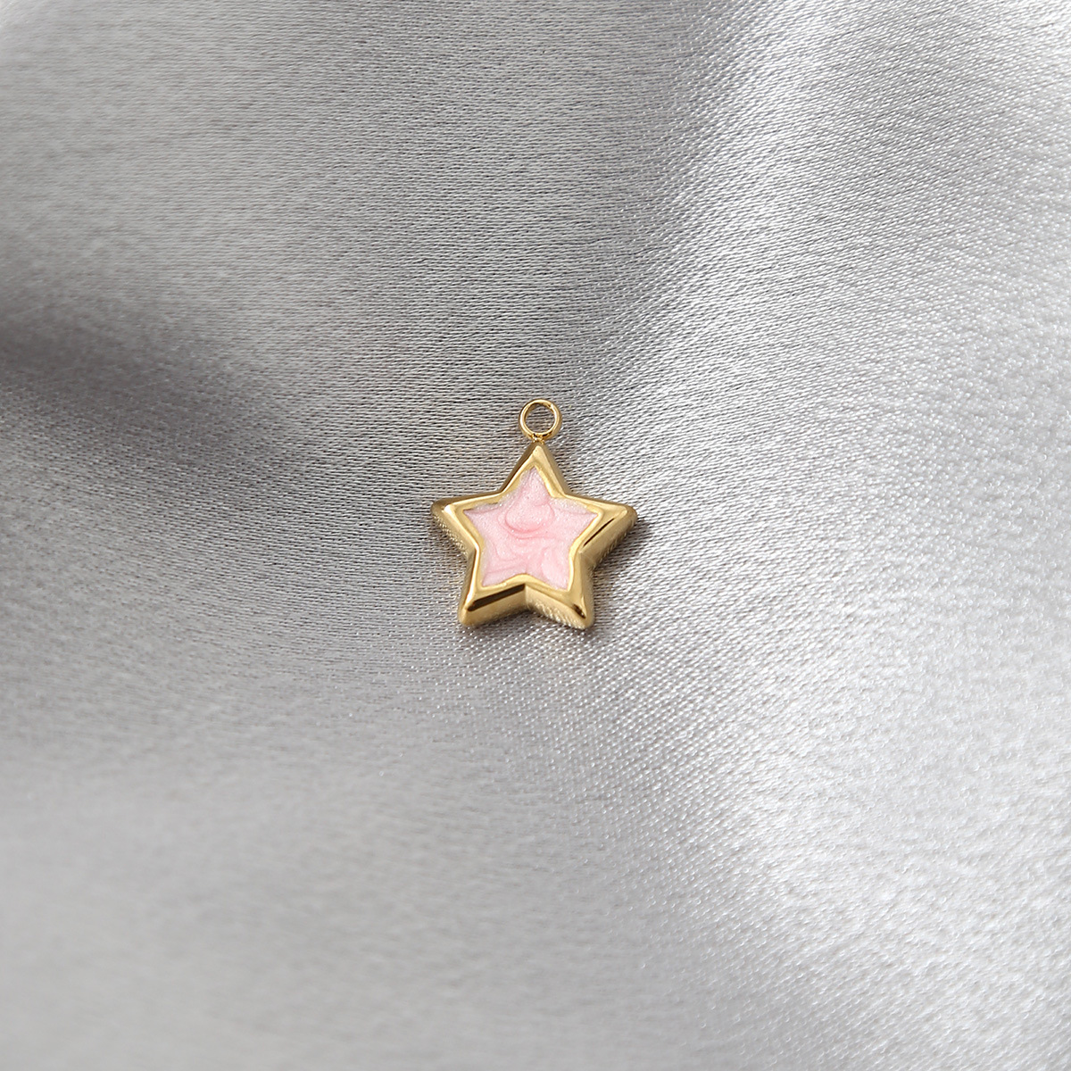 All Seasons Season 14*16MM 304 Stainless Steel Star Pendant Jewelry Accessories