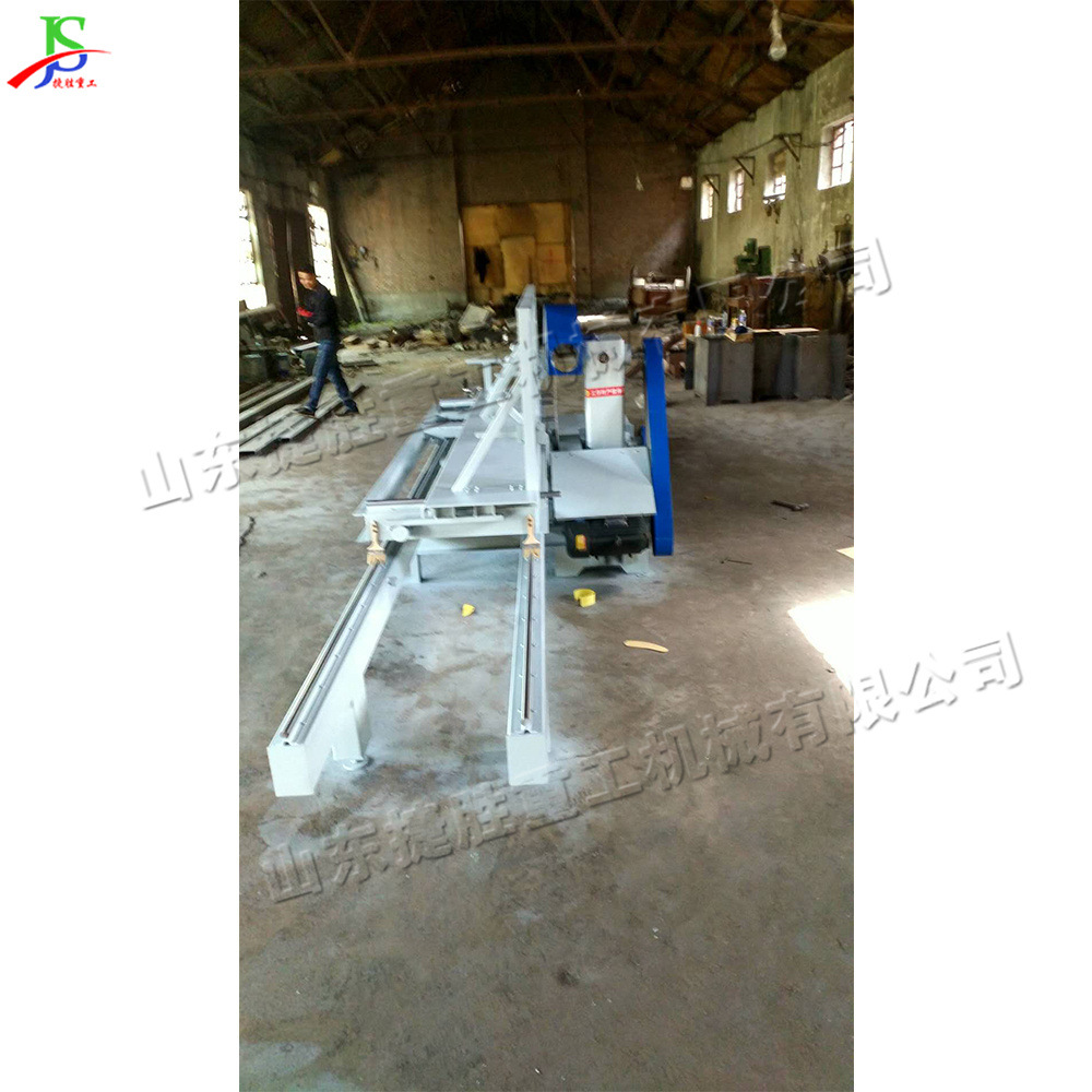 Máquina de corte de corte de madera cuadrada con doble motor de hoja de sierra superior e inferior