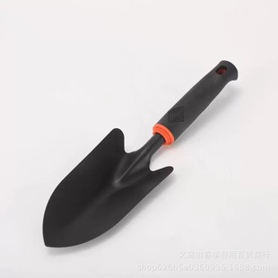 Wholesale Beach Tools, Beach Shovel, Garden Wide-Head Flower Planting Shovel, Agricultural Black Plastic Handle, Small Shovel, Weeding Farm Tools