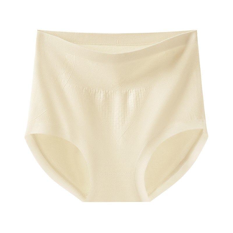 Ladies antibacterianas de cintura alta, damas de cintura alta, estilo fino de verano, transpirable 2024, nueva ropa interior de algodón de color sólido, refrescante