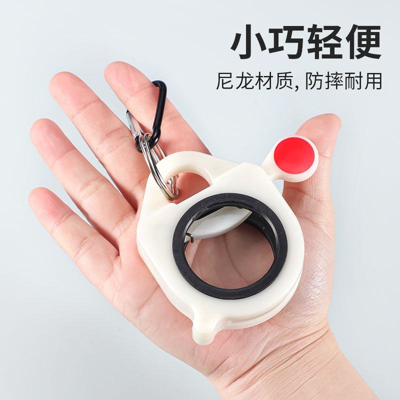 Organizador de bridas de nylon blanco portátil transfronterizo, organizador de bridas fluorescentes con bloqueo universal de un clic