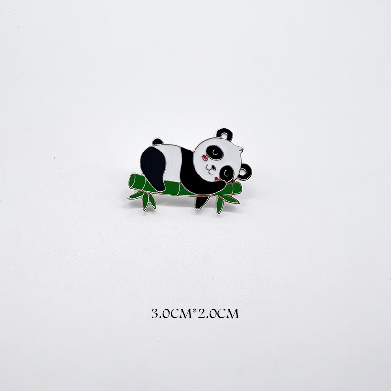Panda Anstecknadel Im Chinesischen Stil Trend Metall Cartoon_voghion.com