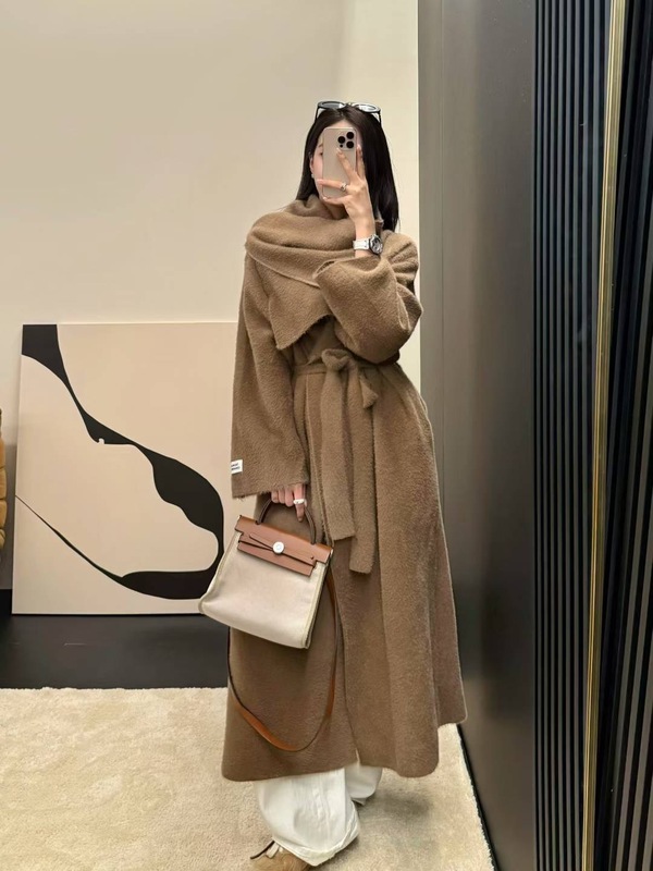 翻领长款过膝大被子毛衣外套女2025初秋季新款慵懒氛围针织开衫|undefined