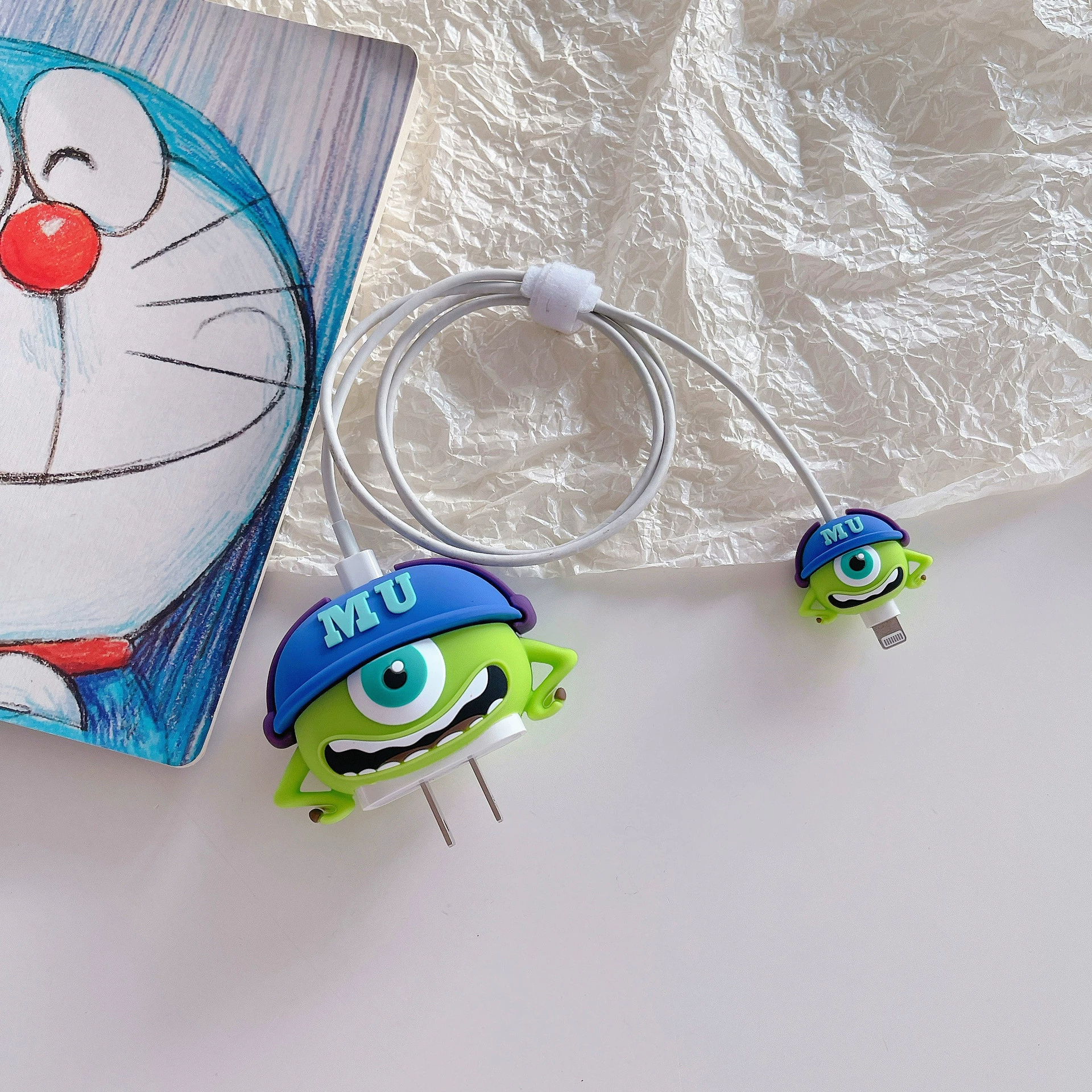 Apple, cartoon charger, protective case, 20W