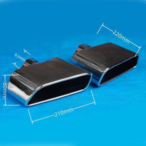 メーカー卸売車のステンレス鋼修正チタンブラックサイレンサー角口排気管テールスロートテールパイプ BMW に適しています