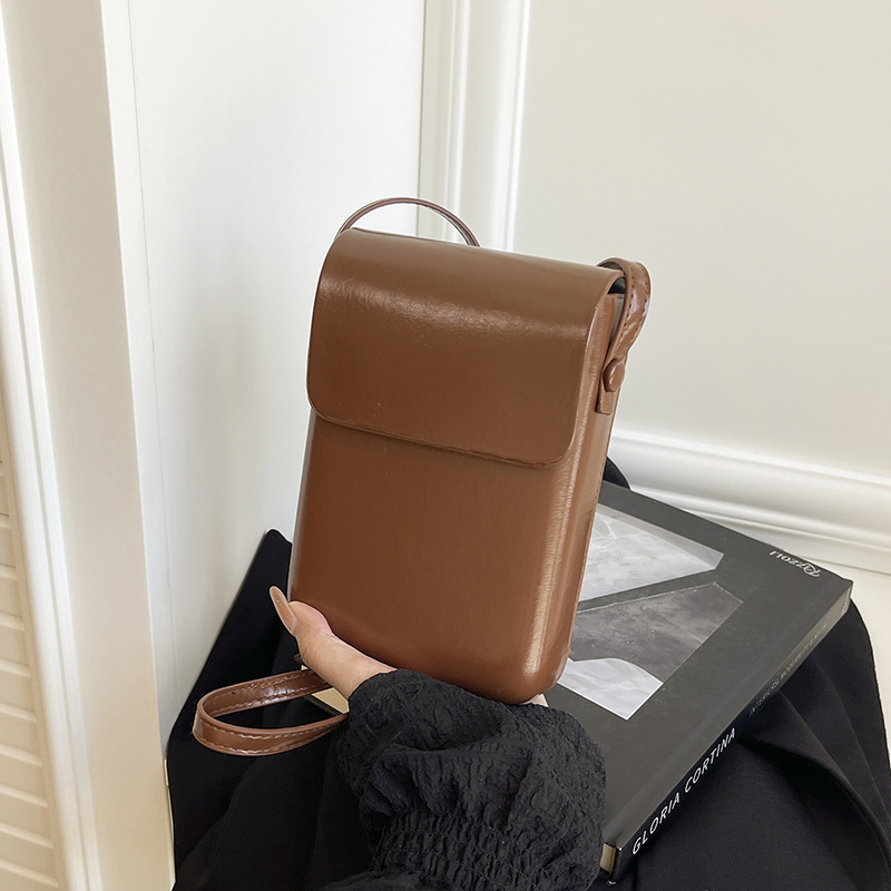 Todo fósforo vertical japonés y coreano bolso simple para teléfono móvil retro hombres y mujeres bolso de mensajero mini bolso pequeño bolso para teléfono móvil