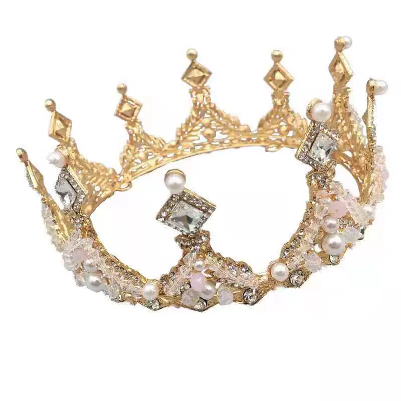 Новая барочная детская ручная работа кристальная корона, детская корона, корона для детского банкета, ступенька, головной убор