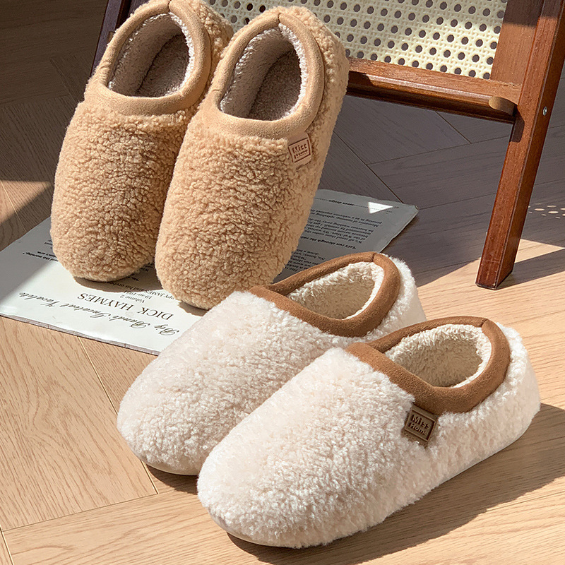 2026 zapatillas de algodón para mujeres de invierno interior antideslizante calentamiento más zapatillas de algodón bolsas de talón antideslizante