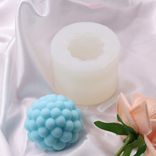 爆款创意欧美轻奢圆球形泡泡球DIY香薰石膏液态硅胶蜡烛模具