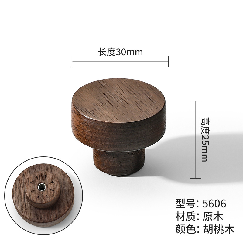 Tirador de madera estilo vintage para muebles