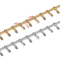 1.5mm semi-finished chain DIY accessories ancient-style chain necklace hair accessories material semi-finished chain handmade chain