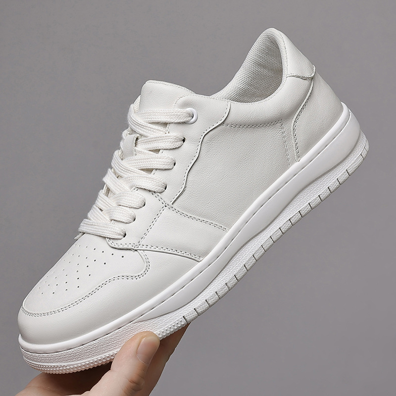 Leather summer trend universal low breathable casual sneakers