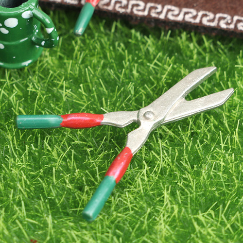 1:12 dollhouse dollhouse mini furniture garden scene green farm tool set kettle scissors shovel