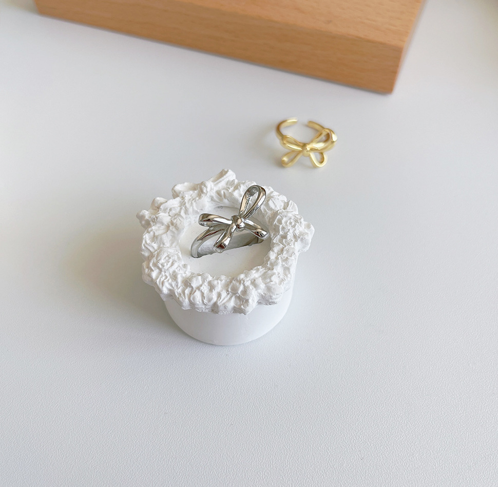 Sweet Bow Knot Copper Rings 1 Piece