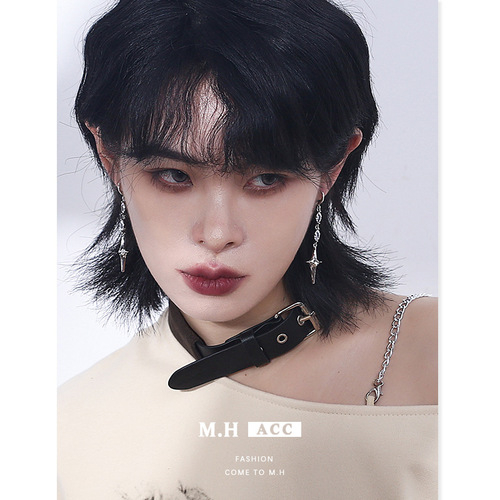 Sweet and Cool Four-Pointed Star Fringe Earrings for Women - New Neutral Style Design Earrings for Trendsetters, Internet Celebrities, Street Style Photos, and Students