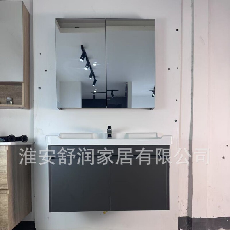 Stock Clearance Factory Customized Bathroom Single Cabinet Storage Rack Combination Bathroom Ceramic Integrated Basin Washstand Stock Clearance Factory Customized Bathroom Single Cabinet Storage Rack Combination Bathroom Ceramic Integrated Basin Washstand