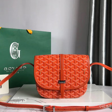 Goyard戈雅狗牙男女同款马鞍包高雅德复古满印单肩斜挎邮差女包潮