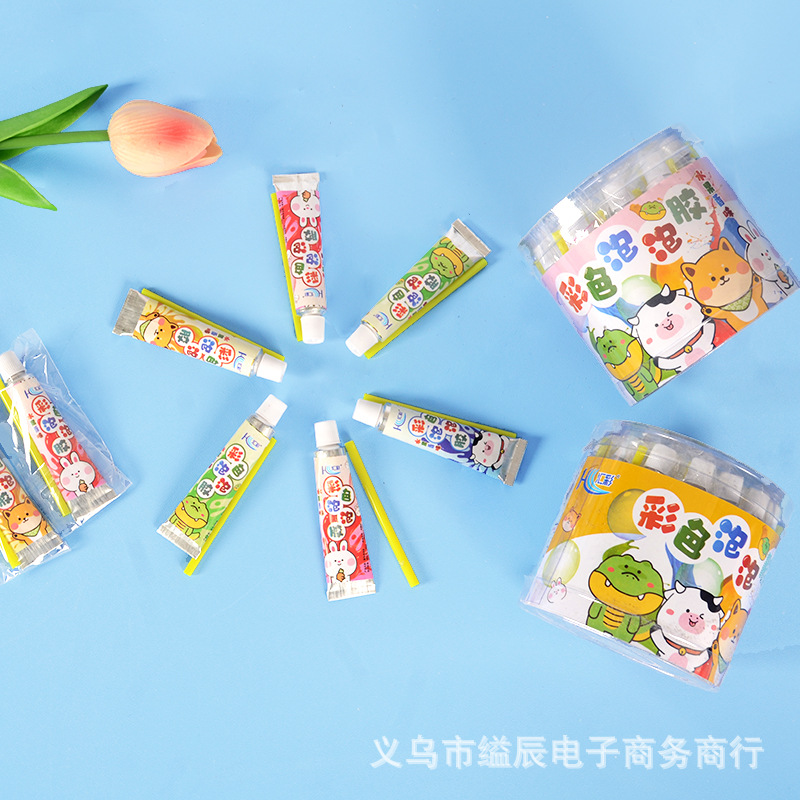 24 컬러 버블 껌 공간 풍선 학생 어린이 버블 껌 장난감 코멘서리 클래식 향수 장난감