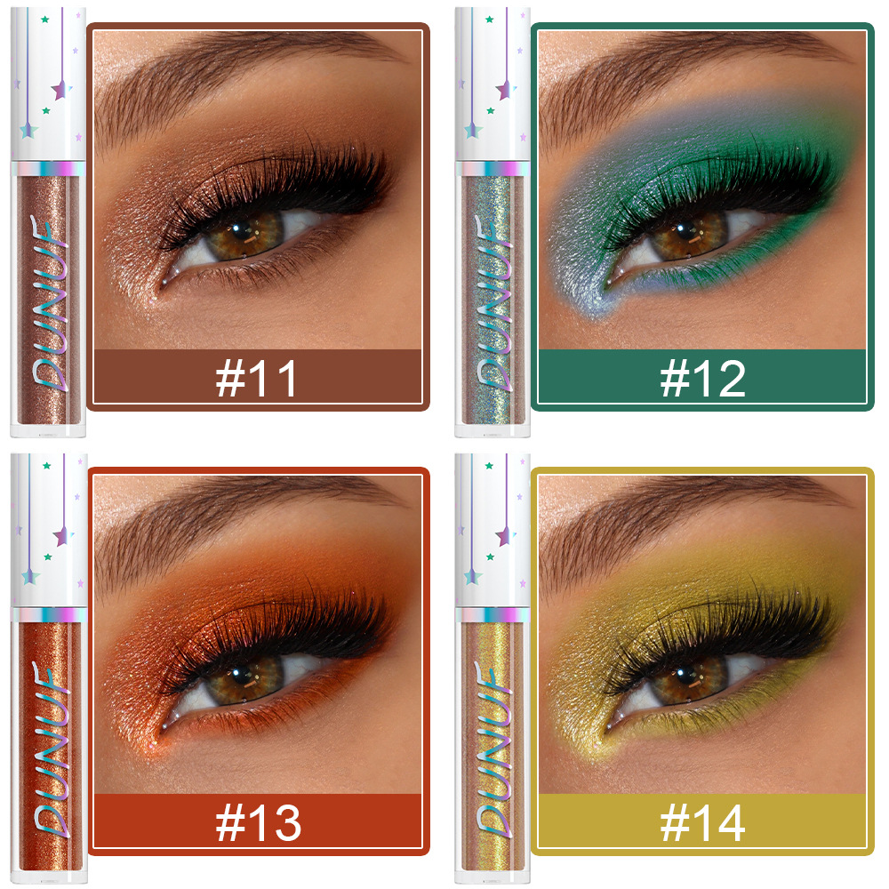DUNUF 24-color liquid water-based eyeshadow with pearlescent long-lasting water resistance. Check it out! Disclaimer for links undefined