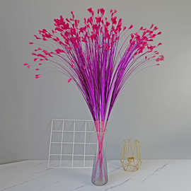 新款孔雀草仿真花飞凌草婚庆烟花路引插花配草婚礼堂装饰现货凤尾