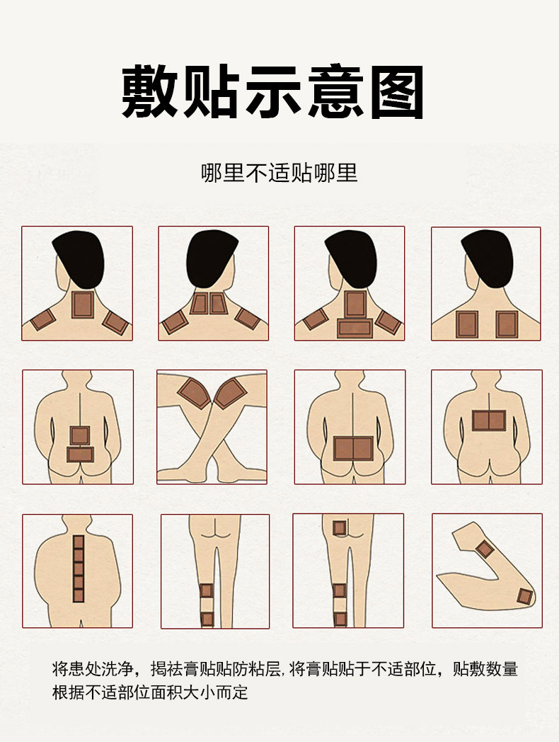 Shennong Pain Relief Herbal Patch for Neck Shoulder Waist Leg Joint Discomfort Self-Heating Far Infrared 8 Patches Per Box preparation
