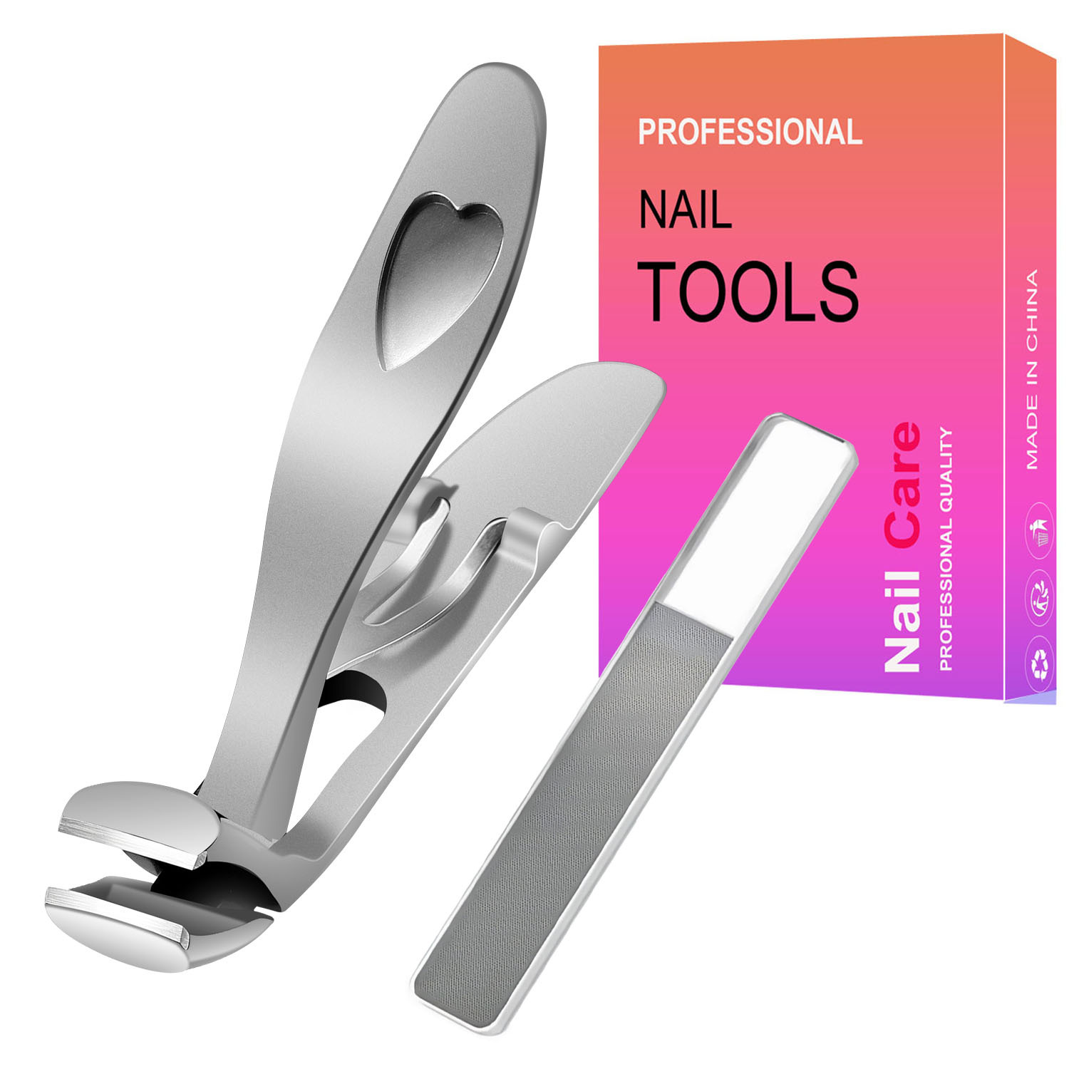 Nuevo cortaúñas de codo, cortaúñas de apertura grande única, cortaúñas grandes para el hogar, juego de manicura a prueba de salpicaduras