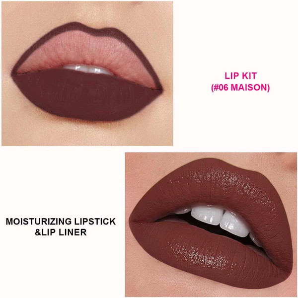 Moisturizing lipstick, lip pencil, set