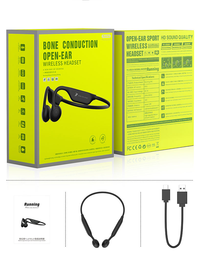 亚马逊爆款新款蓝牙骨传导耳机