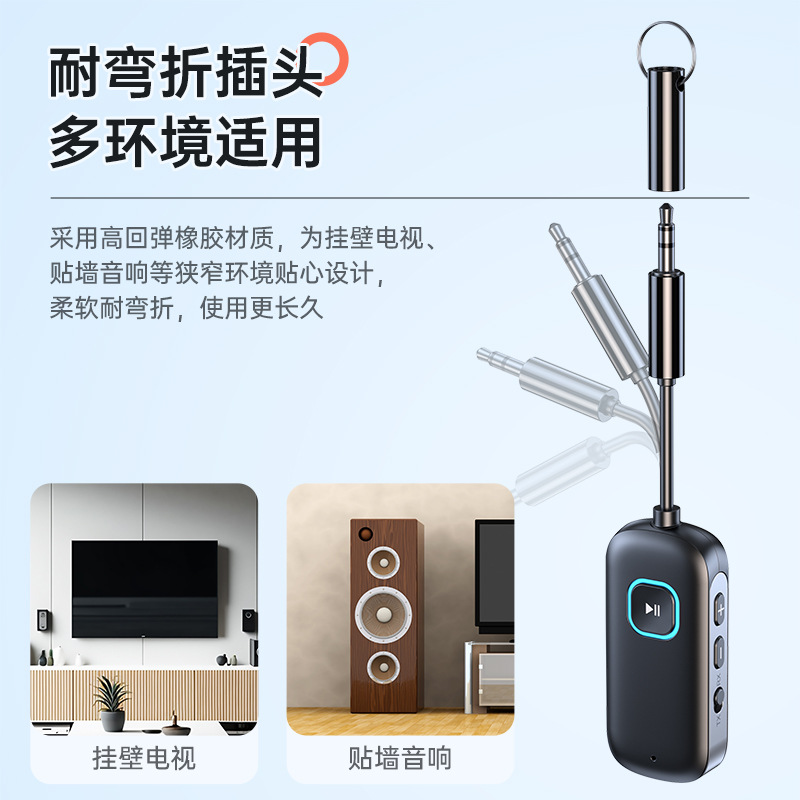 Nuevo Qualcomm APTX inteligente de uno a dos adaptador Bluetooth aviones fitness dedicado baja latencia Bluetooth transmisor