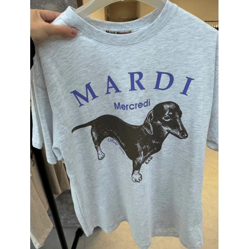 【カウンター品質】韓国マルディトレンドブランド半袖Tシャツリトルデイジードーマンプリントラウンドネックピュアコットンクロスボーダー|undefined