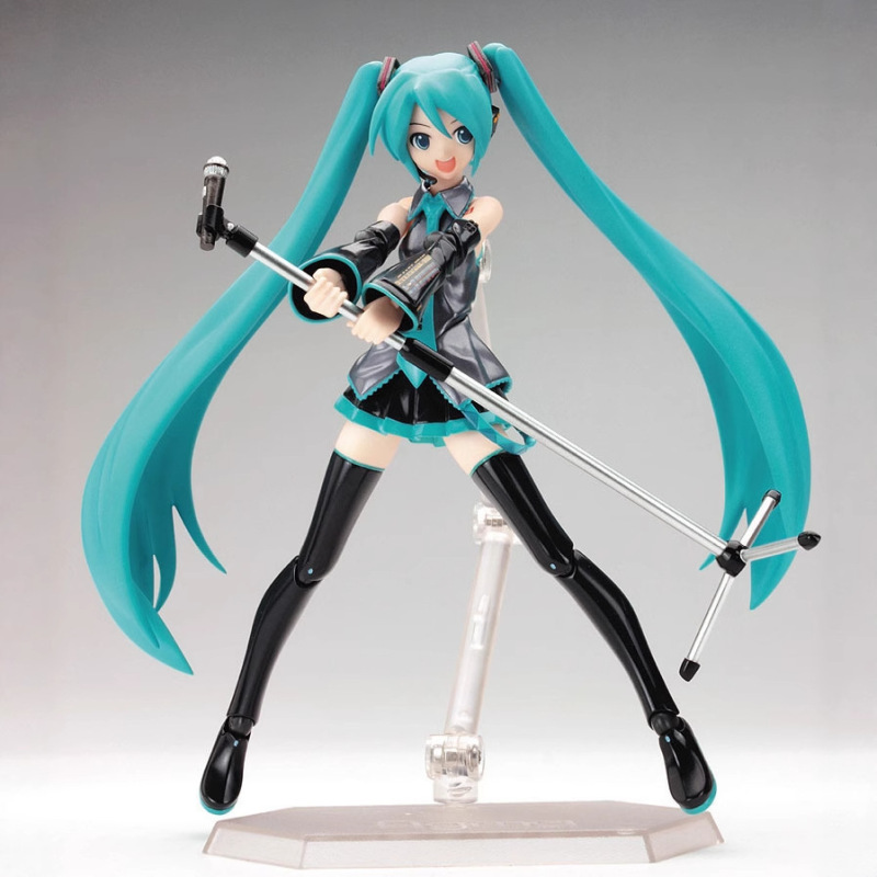 バーチャルシンガーMIKU Figma014 # ねぎ初音 初音ミク ダブルポニーテール アクションフィギュア 箱入り|undefined