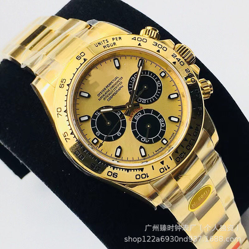 Clean Factory Daytona Green Gold Series Watch Automatic Luminous Panda Daytona Yacht Men's Mechanical Watch Dropshipping Clean Factory Daytona Green Gold Series Watch Automatic Luminous Panda Daytona Yacht Men's Mechanical Watch Dropshipping