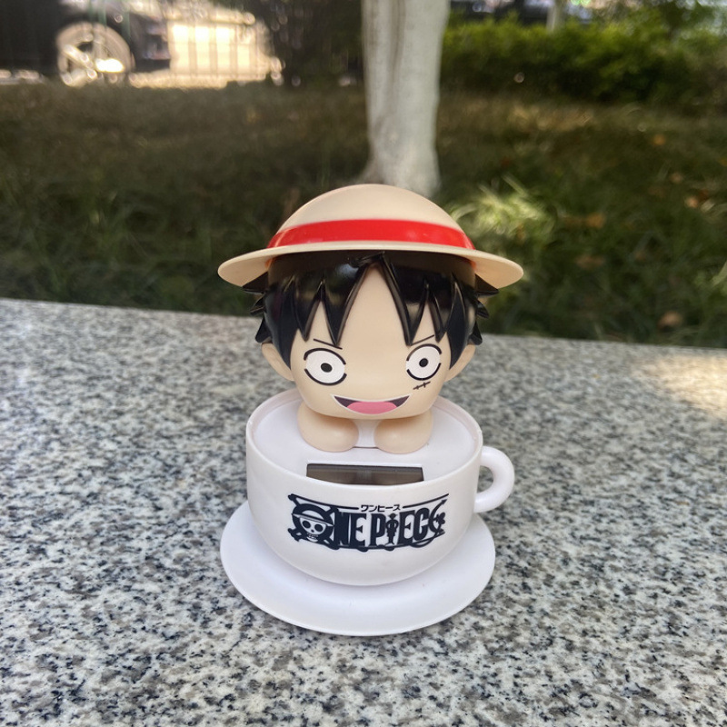 ソーラー人形 リラックマ カー用品 車の装飾品 かわいい首振りコーヒーカップ人形装飾 KT|undefined