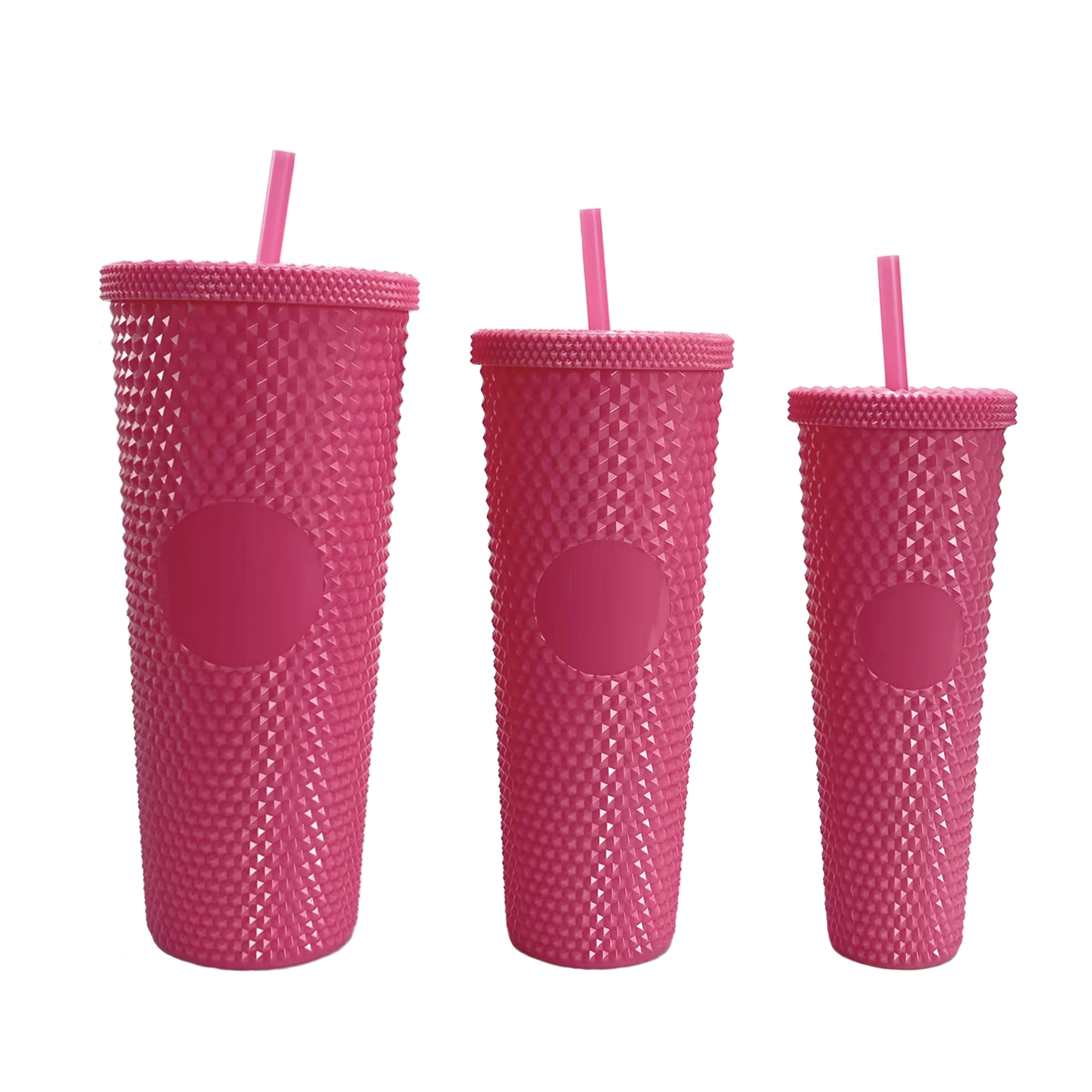 Vaso Plástico con Pajilla 3 Piezas