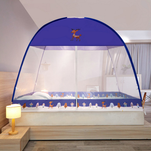 Mongolian Yurt Portable Mosquito Net 1.5m Bed with Dustproof Top 1.8m Bed Single and Double Household