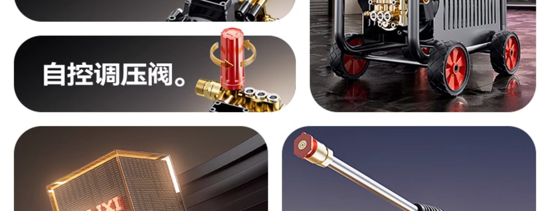 Delixi Car Washing Machine, High-Pressure Water Pump for Home Use, 220V High-Power Car Washing Water Gun, Portable Powerful Floor Cleaner