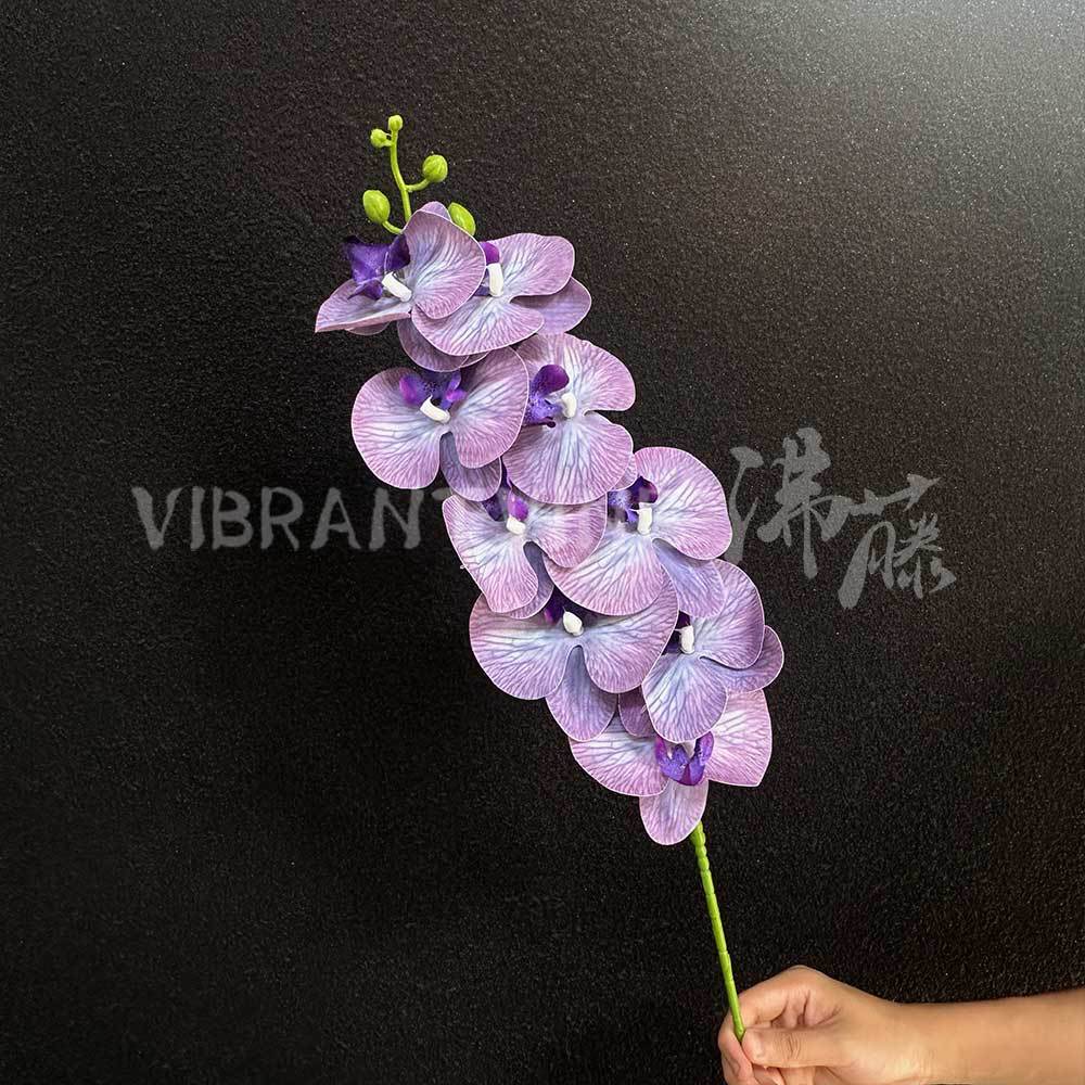 Púrpura de la boda flor artificial salón de bodas Camino de plomo techo arreglo floral Hotel Bienvenido arco piso decorativo flor artificial