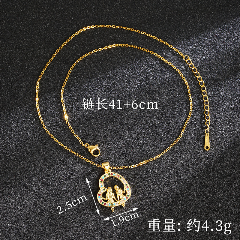 Vietnam arena oro micro incrustaciones ligero lujo hueco amor collar mujer pareja pendientes diseño de nicho sentido joyería al por mayor