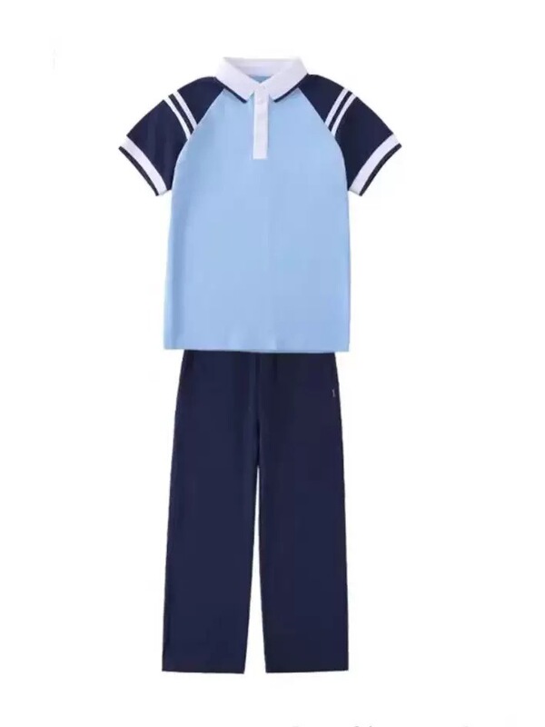 九江市校服中小学生运动服夏装短袖短裤短裙长裤套装男女童装|undefined