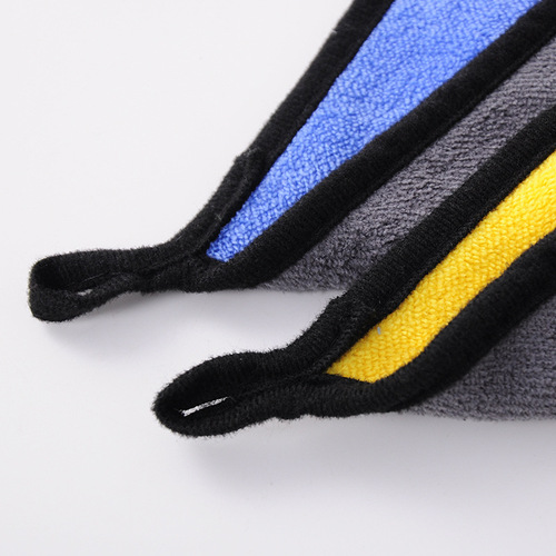 Dual-sided Two-color Wash Car Towel Coral Fleece Thick Car Wiping Towel Water-absorbent Car Towel Hand Towel scouring pad